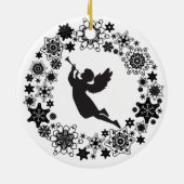 Kerstangel Silhouette Ornament (Achterkant)