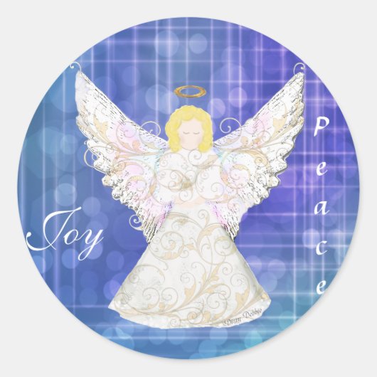 Kerstangel Stickers (Voorkant)