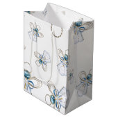 Kerstangel van Faith Random Pattern Collage Medium Cadeauzakje (Voorkant Gekanteld)