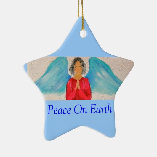 kerstangel-versiering keramisch ornament (Rechts)