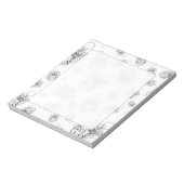 Kerstangel voor het collage-patroon van de vredesf notitieblok (Linkerzijde)