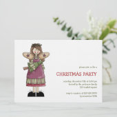 Kerstangels: Angel en kerstboom Kaart (Staand voorkant)