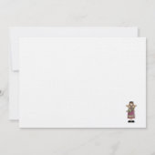 Kerstangels: Angel en kerstboom Kaart (Achterkant)