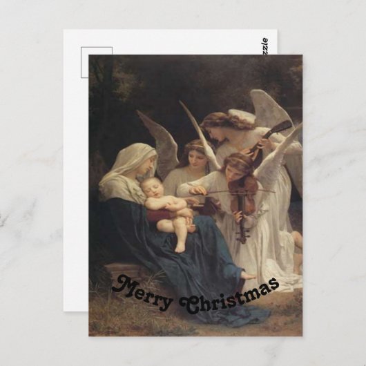 Kerstangels Briefkaart (Voorkant / Achterkant)