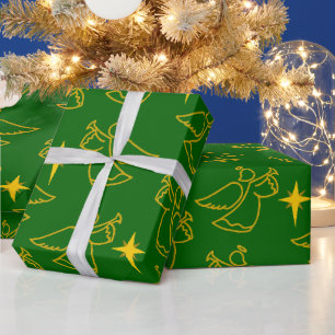 Kerstangels Cadeaupapier