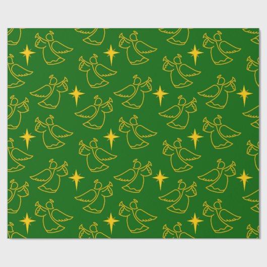 Kerstangels Cadeaupapier (Vlak)