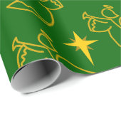 Kerstangels Cadeaupapier (Rol Hoek)