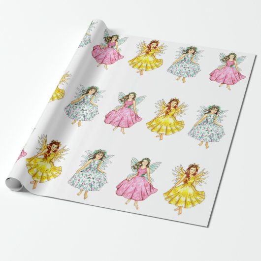 KerstAngels Dancing JL Biel Cadeaupapier (Uitgerold)
