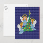 Kerstangels Feestdagenkaart (Voorkant / Achterkant)