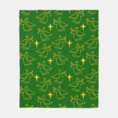 Kerstangels Fleece Deken (Voorkant)