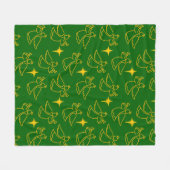 Kerstangels Fleece Deken (Voorkant (Horizontaal))