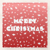 Kerstangels Glazen Onderzetter (Voorkant)