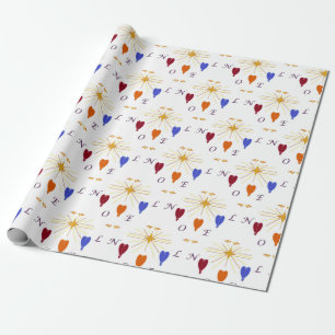 KerstAngels in Star Noel Cadeaupapier