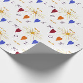 KerstAngels in Star Noel Cadeaupapier (Hoek)