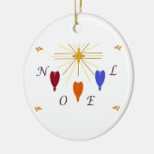 KerstAngels in Star Noel Keramisch Ornament (Links)