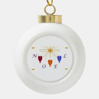 KerstAngels in Star Noel Keramische Bal Ornament