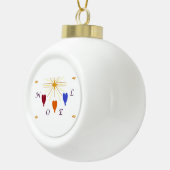 KerstAngels in Star Noel Keramische Bal Ornament (Rechts)