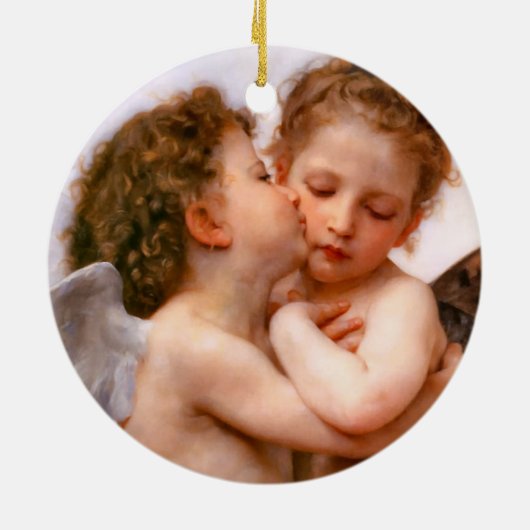 Kerstangels Keramisch Ornament (Achterkant)