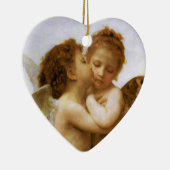 KerstAngels Kiss, Bouguereau Keramisch Ornament (Rechts)