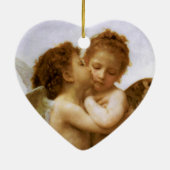 KerstAngels Kiss, Bouguereau Keramisch Ornament (Achterkant)