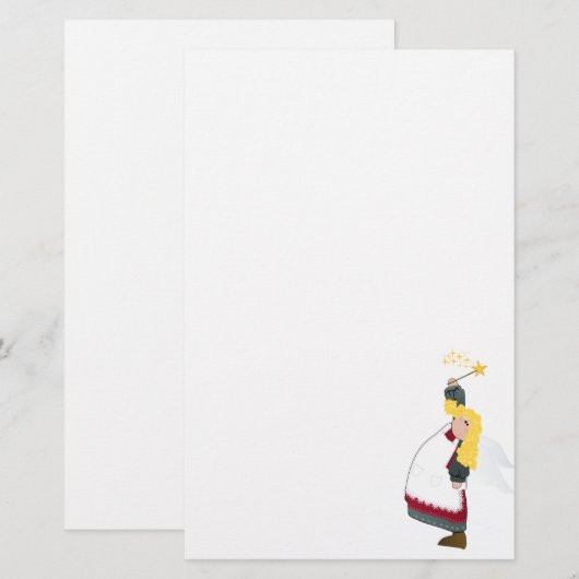 KerstAngels Letterhead/Stationery Briefpapier (Voorkant / Achterkant)