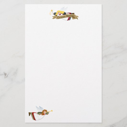 KerstAngels Letterhead/Stationery Briefpapier (Voorkant)