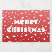 Kerstangels Likeurfles Etiket (Enkel label)