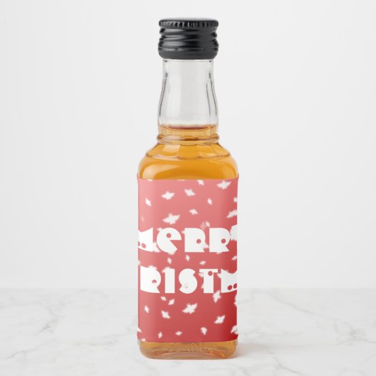 Kerstangels Likeurfles Etiket (Voorkant)