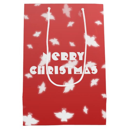 Kerstangels Medium Cadeauzakje (Achterkant)