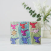 kerstangels met Briefkaarten (Staand voorkant)