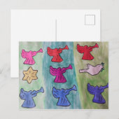 kerstangels met Briefkaarten (Voorkant / Achterkant)