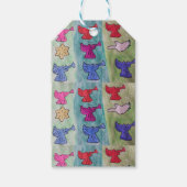 kerstangels met trompetten cadeaulabel (Voorkant)