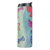 kerstangels met trompetten thermosbeker (Gedraaid links)