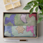 kerstangels met trompetten tissuepapier (Geschenk)