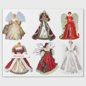 kerstangels papier (Vlak)