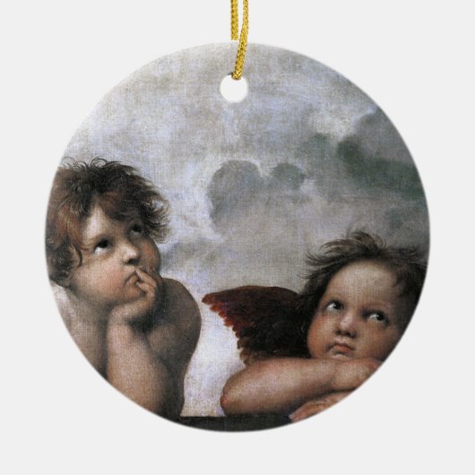 KerstAngels Raphael Keramisch Ornament (Voorkant)