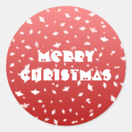 Kerstangels Ronde Sticker