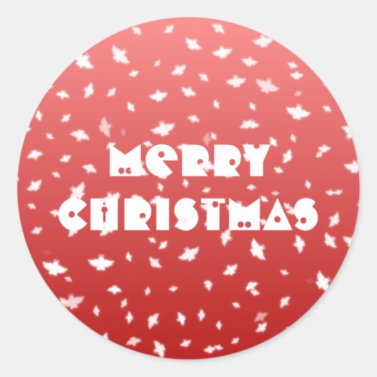 Kerstangels Ronde Sticker (Voorkant)