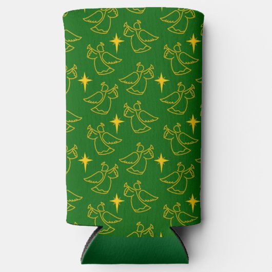 Kerstangels Seltzer Blikjeskoeler (Voorkant)