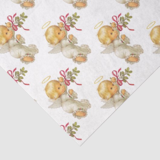 Kerstangels Tissuepapier (Detail)