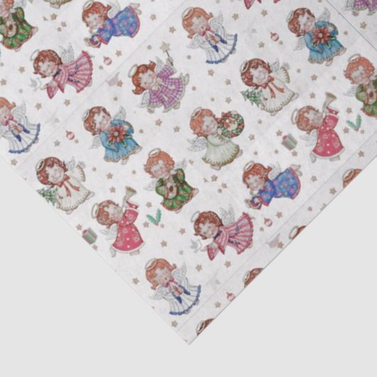 Kerstangels Tissuepapier (Detail)