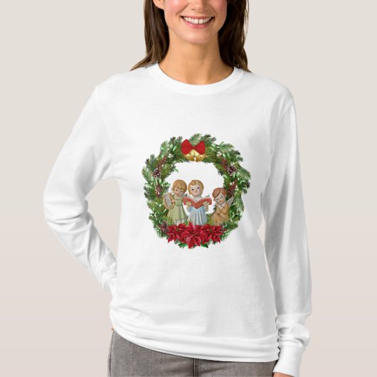 KerstAngels Wreath T-shirt (Voorkant)