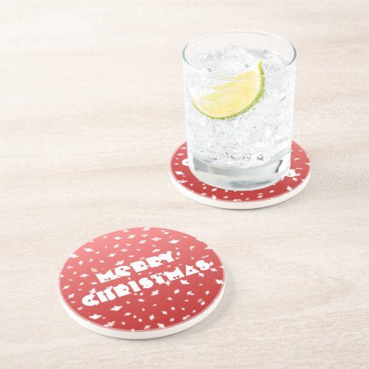 Kerstangels Zandsteen Onderzetter (Zijkant)