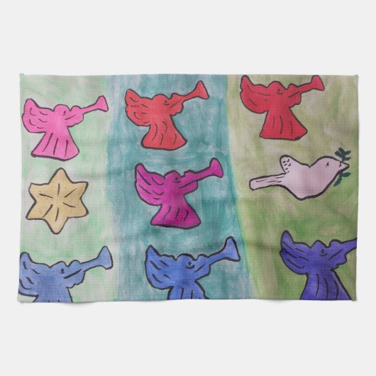 kerstanie met theedoeken (Horizontaal)