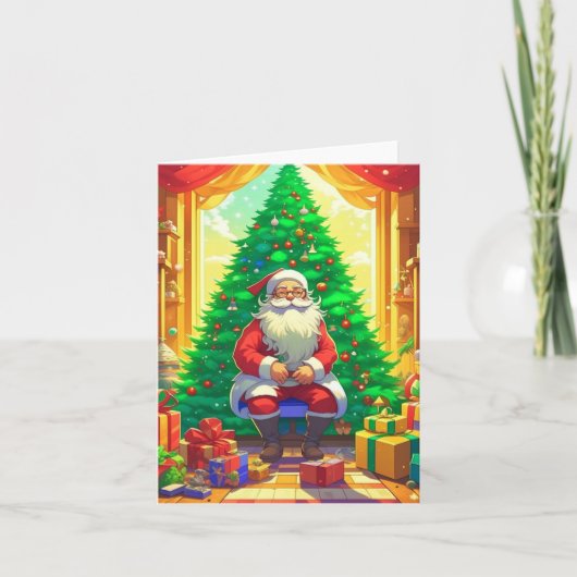 Kerstanime A - AI - Kerstman Kaart (Voorkant)