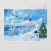 kerstanime feestdagenkaart (Voorkant)