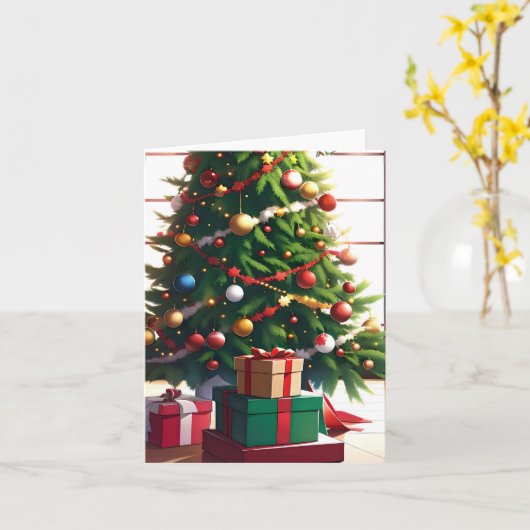 Kerstanime K - AI Kaart (Gele Bloem)