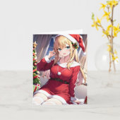 Kerstanime M - AI Kaart (Gele Bloem)
