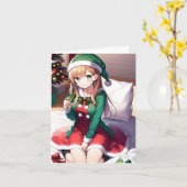 Kerstanime N - AI Kaart (Gele Bloem)