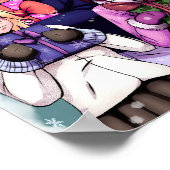 Kerstanimme Girls Poster (Hoek)